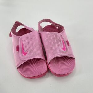 Nike sunray pink kids sandals 9c toddler girls summer shoes